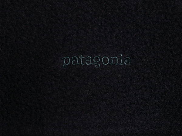 90s USA製 パタゴニア シンチラ フリース ベスト メンズ M 97年製 オールド フルジップ ハイネック アウトドア 重ね着 前開き 黒 シンプル