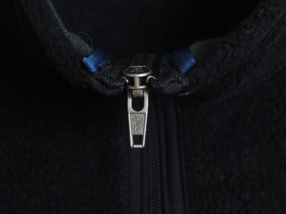 90s USA製 パタゴニア シンチラ フリース ベスト メンズ M 97年製 オールド フルジップ ハイネック アウトドア 重ね着 前開き 黒 シンプル