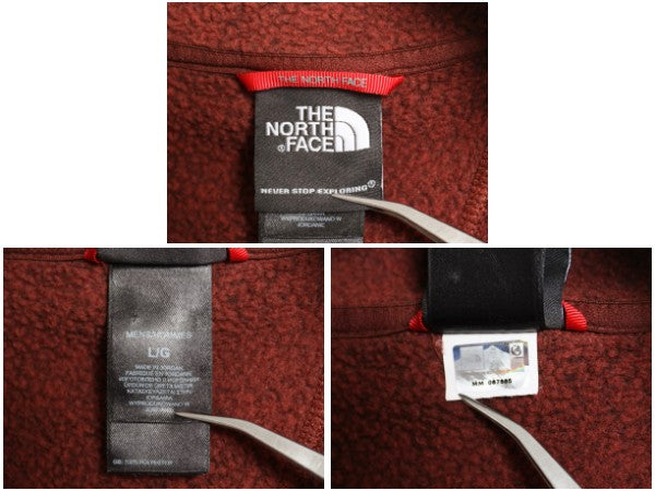 US企画 ノースフェイス ゴードン ライオンズ ハーフジップ フリース ジャケット メンズ L 古着 セーター ブルゾン ハイネック プルオーバー