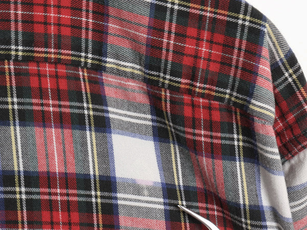 80s USA製 エルエルビーン チェック 長袖 フランネル シャツ メンズ XL ヴィンテージ 古着 ネルシャツ コットン ポケット付き 大きいサイズ