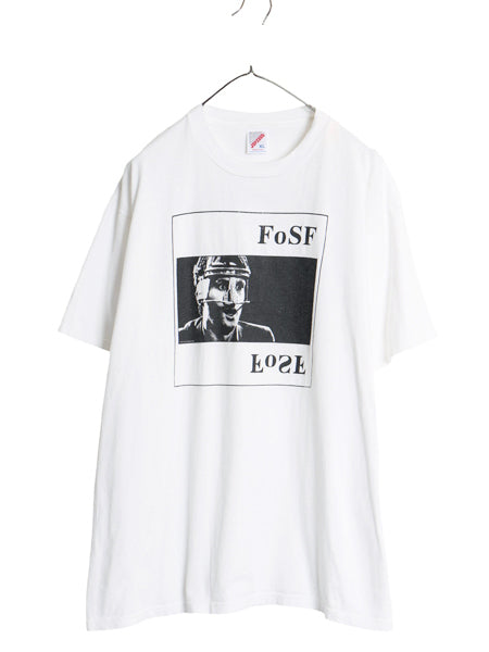 80s USA製 ショート フィルム フェスティバル イラスト プリント Tシャツ メンズ XL / ヴィンテージ 映画 ムービー アート オフィシャル 白
