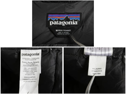 パタゴニア ハイロフト ダウン フーディ メンズ M / 16年製 600フィル ナイロン ジャケット パーカー ジャンパー フルジップ パッカブル 黒