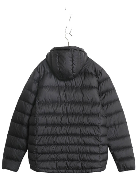 パタゴニア ハイロフト ダウン フーディ メンズ M / 16年製 600フィル ナイロン ジャケット パーカー ジャンパー フルジップ パッカブル 黒