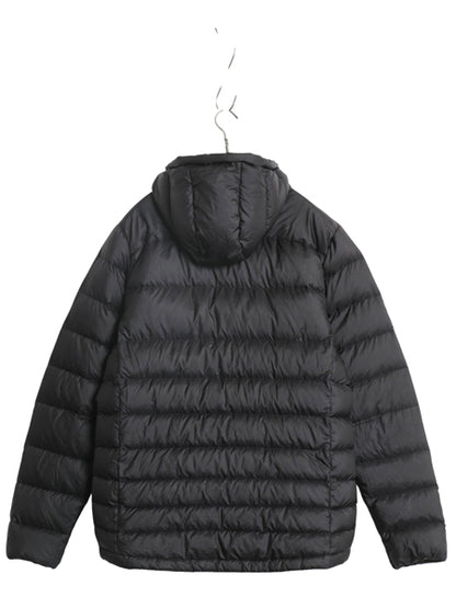 パタゴニア ハイロフト ダウン フーディ メンズ M / 16年製 600フィル ナイロン ジャケット パーカー ジャンパー フルジップ パッカブル 黒