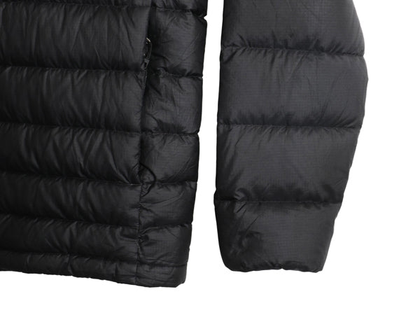 パタゴニア ハイロフト ダウン フーディ メンズ M / 16年製 600フィル ナイロン ジャケット パーカー ジャンパー フルジップ パッカブル 黒