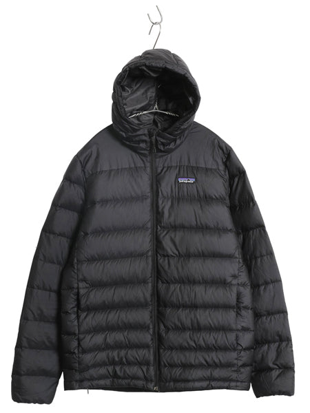 パタゴニア ハイロフト ダウン フーディ メンズ M / 16年製 600フィル ナイロン ジャケット パーカー ジャンパー フルジップ パッカブル 黒