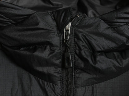 パタゴニア ハイロフト ダウン フーディ メンズ M / 16年製 600フィル ナイロン ジャケット パーカー ジャンパー フルジップ パッカブル 黒