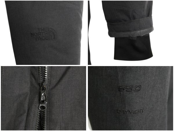 US企画 ノースフェイス アークティック ダウン パーカー レディース XL / DryVent 550フィル ロング コート ジャケット 濃灰 大きいサイズ