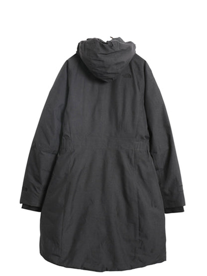 US企画 ノースフェイス アークティック ダウン パーカー レディース XL / DryVent 550フィル ロング コート ジャケット 濃灰 大きいサイズ