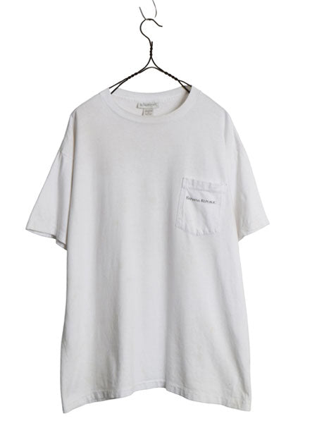 90s USA製 ★ バナナリパブリック アニマル イラスト プリント Tシャツ メンズ M / オールド アート サファリ アウトドア シングルステッチ