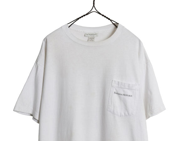 90s USA製 ★ バナナリパブリック アニマル イラスト プリント Tシャツ メンズ M / オールド アート サファリ アウトドア シングルステッチ