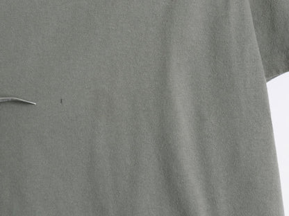 90s USA製 オービス ワンポイント 刺繍 半袖 Tシャツ メンズ XXL オールド シングルステッチ ヘビーウェイト フィッシング 大きいサイズ 緑