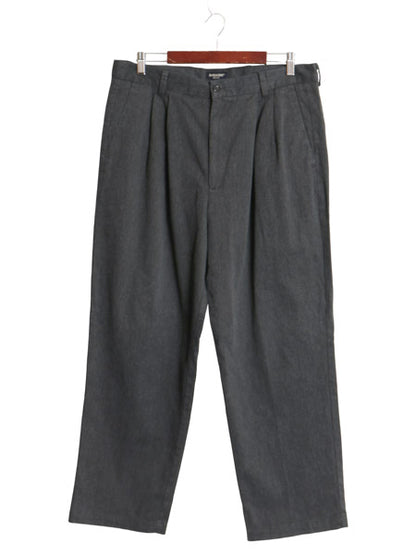 00s ドッカーズ リーバイス スラックス パンツ メンズ 36 30 / オールド ツータック ストレッチ ストレート ボトムス ゆったり 無地 グレー