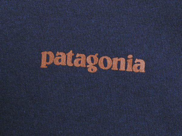 パタゴニア プリント 長袖 Tシャツ メンズ S / 18年製 アウトドア ロンT ロングスリーブ 袖プリント カットソー クルーネック ワンポイント