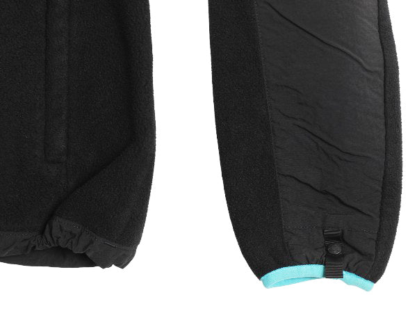 ノースフェイス デナリ ジャケット レディース S / アウトドア フリース ナイロン ジャンパー フルジップ ブルゾン ハイネック ブラック 青