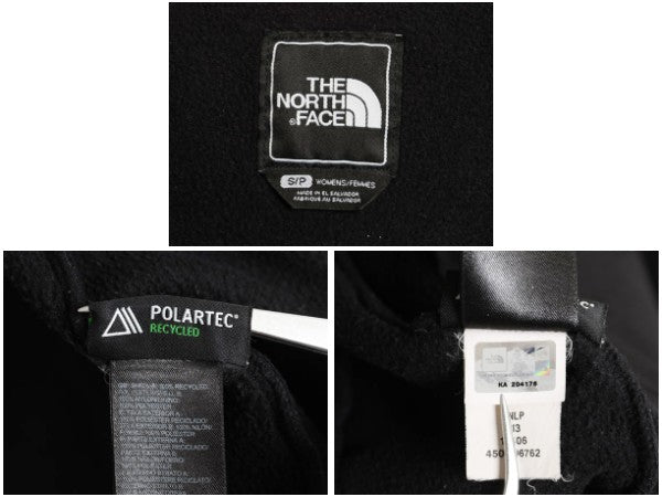 ノースフェイス デナリ ジャケット レディース S / アウトドア フリース ナイロン ジャンパー フルジップ ブルゾン ハイネック ブラック 青