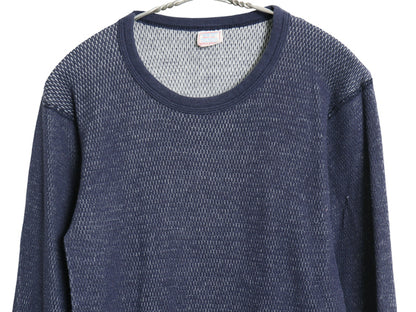 80s USA製 ジェーイーモーガン 長袖 サーマル Tシャツ メンズ 小さめ M / ヴィンテージ ロンT クルーネック アンダーシャツ ワッフル 無地