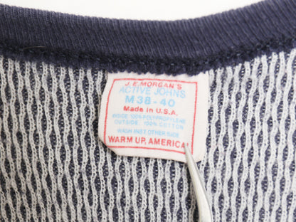 80s USA製 ジェーイーモーガン 長袖 サーマル Tシャツ メンズ 小さめ M / ヴィンテージ ロンT クルーネック アンダーシャツ ワッフル 無地
