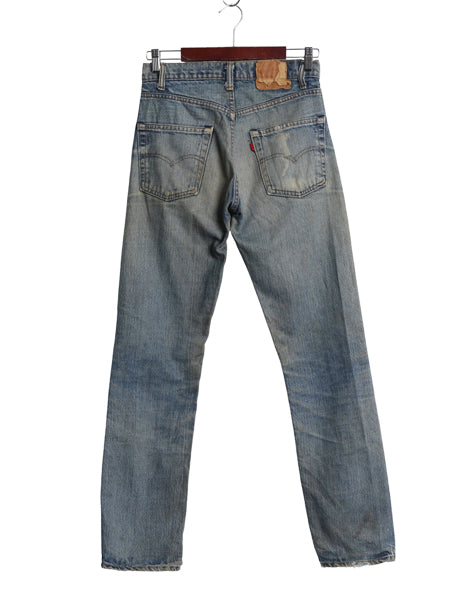 80s USA製 ★ リーバイス 505 デニム パンツ メンズ 29 32 ヴィンテージ スリム テーパード 66後期 ハチマル 黒カン ケアタグ ヒゲ アタリ