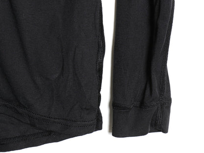 00s USA製 パタゴニア キャプリーン 長袖 Tシャツ メンズ M 古着 02年製 オールド アウトドア ストレッチ ロンT アンダーシャツ ブラック