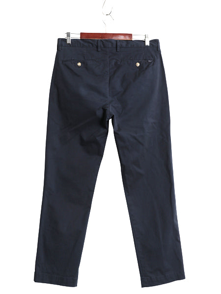 ポロ ラルフローレン チノ パンツ 32 30 / スラックス チノパン ストレート ノータック アーミー タイプ ワンポイント シンプル ネイビー