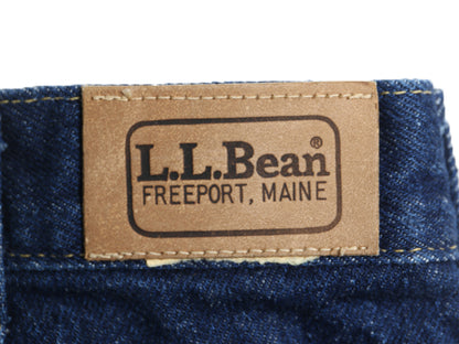 80s USA製 エルエルビーン LEE 別注 デニム パンツ メンズ 32 34 ヴィンテージ チェック フランネル ライナー付き ジーパン ジーンズ 濃紺