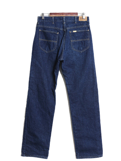 80s USA製 エルエルビーン LEE 別注 デニム パンツ メンズ 32 34 ヴィンテージ チェック フランネル ライナー付き ジーパン ジーンズ 濃紺