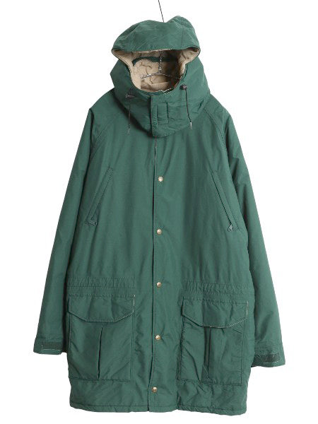 80s USA製 エルエルビーン メインワーデンズ パーカー メンズ L / 古着 ヴィンテージ ゴアテックス 中綿 ジャケット マウンテンパーカー 緑