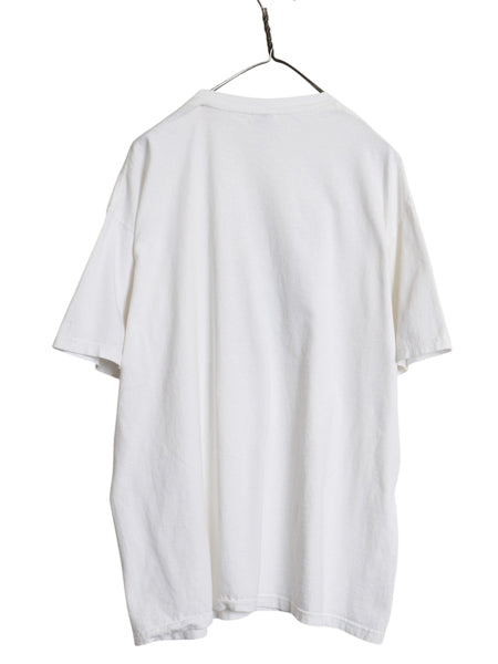00s ★ モナリザ パロディ イラスト プリント Tシャツ メンズ XL 古着 オールド アート ピエロ ジョーク 企業物 サーカス 当時物 白 anvil