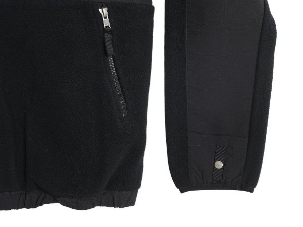 ノースフェイス フード付き デナリ ジャケット ボーイズ L 150cm 程/ アウトドア フリース ナイロン パーカー ジャンパー フルジップ 黒