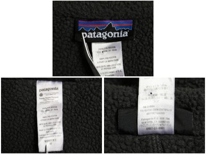 パタゴニア ロスト メープルズ ジャケット レディース M オールド 13年製 フリース フルジップ ハイネック ライダース タイプ シンプル 黒