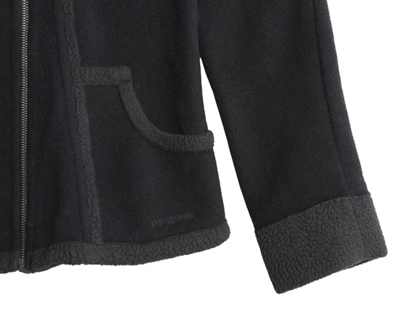 パタゴニア ロスト メープルズ ジャケット レディース M オールド 13年製 フリース フルジップ ハイネック ライダース タイプ シンプル 黒