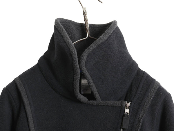 パタゴニア ロスト メープルズ ジャケット レディース M オールド 13年製 フリース フルジップ ハイネック ライダース タイプ シンプル 黒