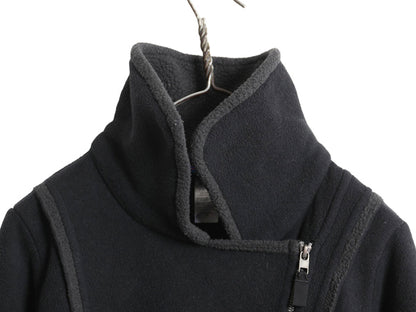 パタゴニア ロスト メープルズ ジャケット レディース M オールド 13年製 フリース フルジップ ハイネック ライダース タイプ シンプル 黒