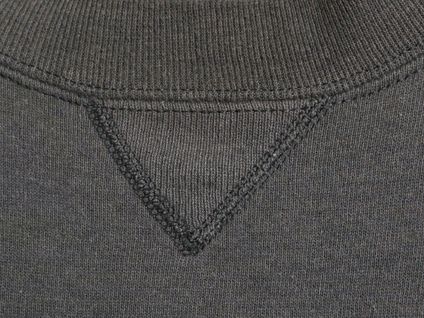 90s USA製 ラッセル 無地 スウェット メンズ レディース L 古着 オールド トレーナー 前V 裏起毛 ワンポイント ブランク シンプル グレー