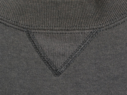 90s USA製 ラッセル 無地 スウェット メンズ レディース L 古着 オールド トレーナー 前V 裏起毛 ワンポイント ブランク シンプル グレー