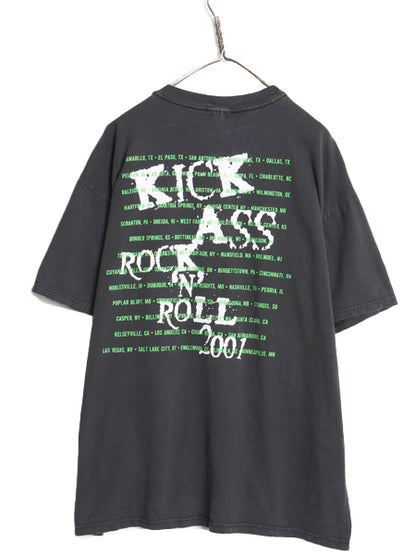 00s ポイズン 両面 ツアー プリント Tシャツ メンズ XL / オールド フォト イラスト グラフィック バンド ロック メタル 大きいサイズ 黒