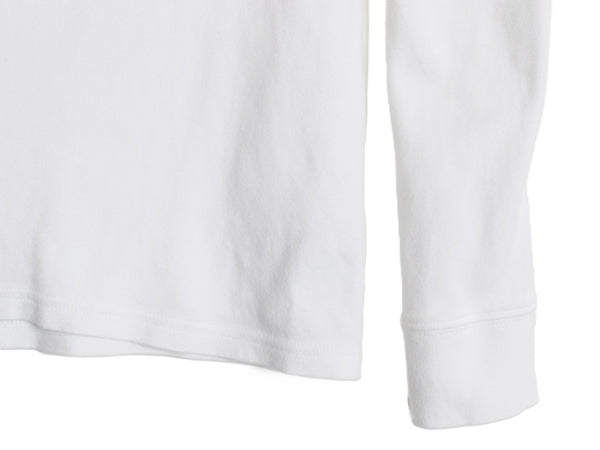 90s ローレン ラルフローレン タートルネック 長袖 Tシャツ レディース M 古着 オールド ポロ ロンT スムース ストレッチ コットン 無地 白