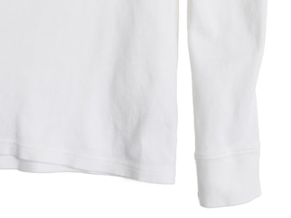 90s ローレン ラルフローレン タートルネック 長袖 Tシャツ レディース M 古着 オールド ポロ ロンT スムース ストレッチ コットン 無地 白