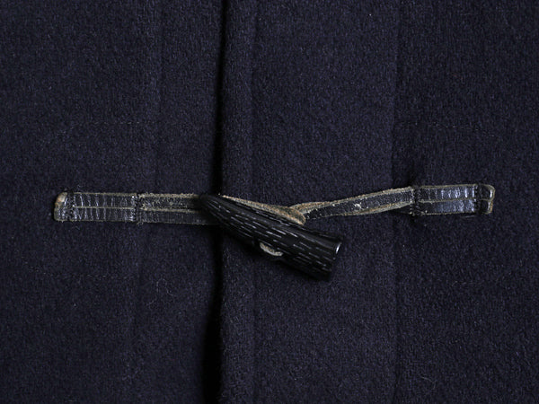 イギリス製 バーバリー ロンドン ダッフル コート レディース XS ハーフコート ロング メルトン ウール ブラックウォッチ チェックライナー