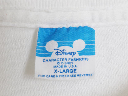 80s USA製 ミッキー プリント Tシャツ メンズ レディース XL ヴィンテージ ディズニー オフィシャル イラスト キャラクター 大きいサイズ