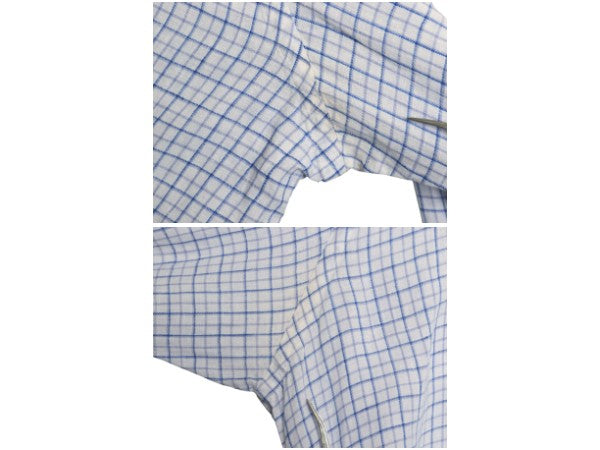 00s ラルフローレン チェック 長袖 ボタンダウン シャツ メンズ XL オールド ポロ 100% リネン 高級 長袖シャツ ワンポイント 大きいサイズ