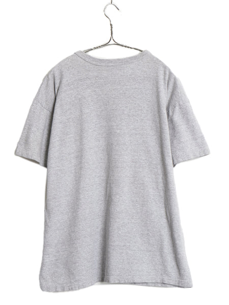 80s USA製 ★ チャンピオン 目無し 88 12 Tシャツ メンズ XL 古着 ヴィンテージ トリコタグ シングルステッチ 大きいサイズ 無地 霜降り 灰
