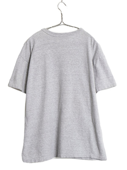 80s USA製 ★ チャンピオン 目無し 88 12 Tシャツ メンズ XL 古着 ヴィンテージ トリコタグ シングルステッチ 大きいサイズ 無地 霜降り 灰