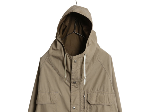 70s ★ REI マウンテンパーカー ジャケット メンズ L 程/ ヴィンテージ アウトドア ナイロン フード ハイネック フルジップ 無地 ベージュ