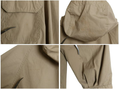 70s ★ REI マウンテンパーカー ジャケット メンズ L 程/ ヴィンテージ アウトドア ナイロン フード ハイネック フルジップ 無地 ベージュ