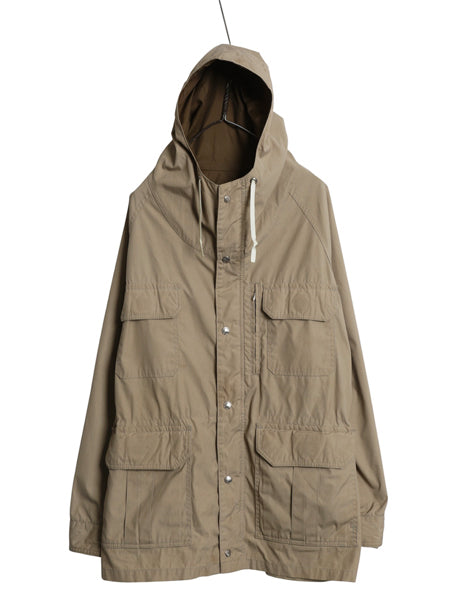 70s ★ REI マウンテンパーカー ジャケット メンズ L 程/ ヴィンテージ アウトドア ナイロン フード ハイネック フルジップ 無地 ベージュ