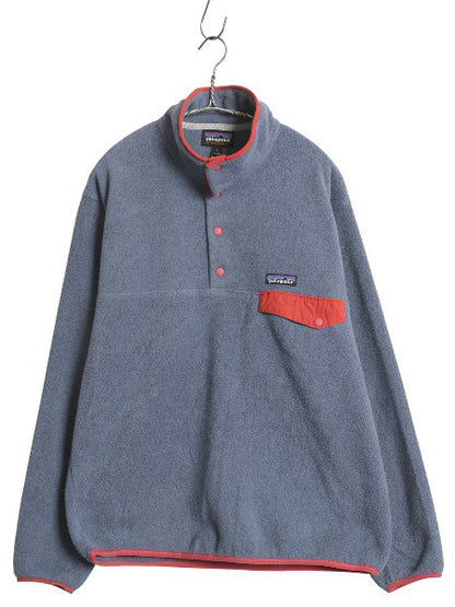 パタゴニア ライトウェイト シンチラ スナップT メンズ M 古着 18年製 アウトドア フリース プルオーバー ジャケット ブルゾン ハイネック