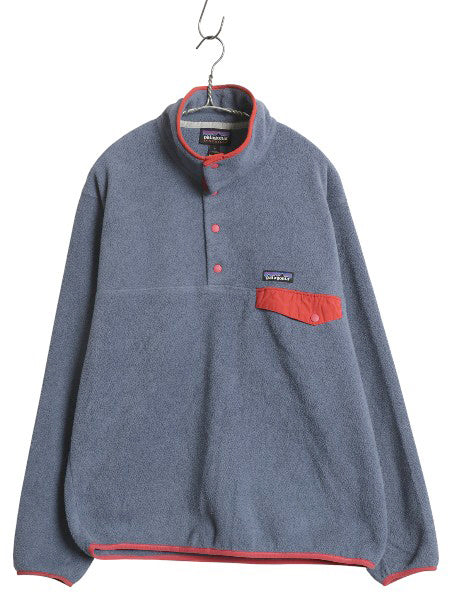 パタゴニア ライトウェイト シンチラ スナップT メンズ M 古着 18年製 アウトドア フリース プルオーバー ジャケット ブルゾン ハイネック