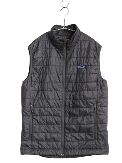 パタゴニア ナノ パフ ベスト メンズ S / 古着 16年製 中綿 ナイロン キルティング フルジップ 重ね着 前開き パッカブル シンプル グレー